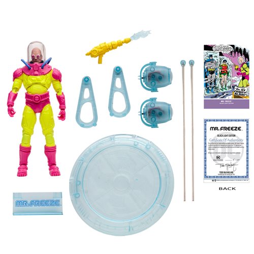 DC Multiverse Mr. Freeze Black Light Gold Label 7-Inch Scale Action Figure - Entertainment Earth Exclusive