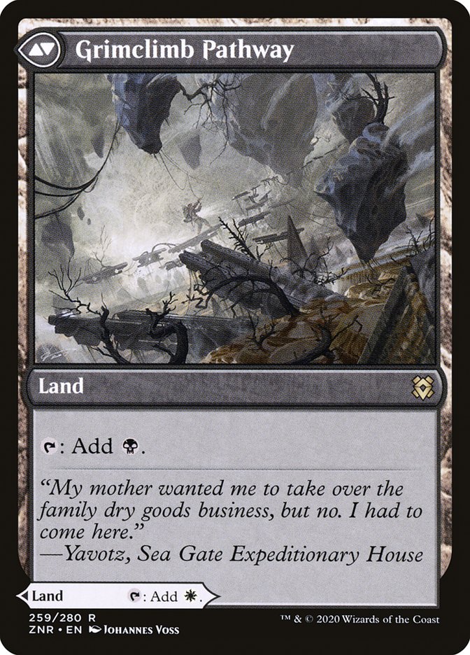 Brightclimb Pathway // Grimclimb Pathway (ZNR-259) - Zendikar Rising Foil