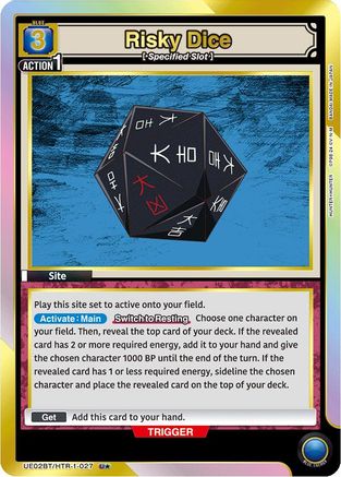 Risky Dice (027) (U*) (UE02BT/HTR-1-027) - UE02BT HUNTER X HUNTER Foil