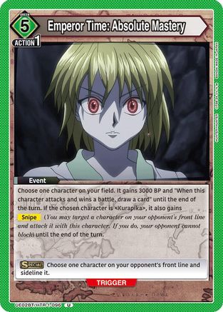 Emperor Time: Absolute Mastery (UE02BT/HTR-1-096) - UE02BT HUNTER X HUNTER