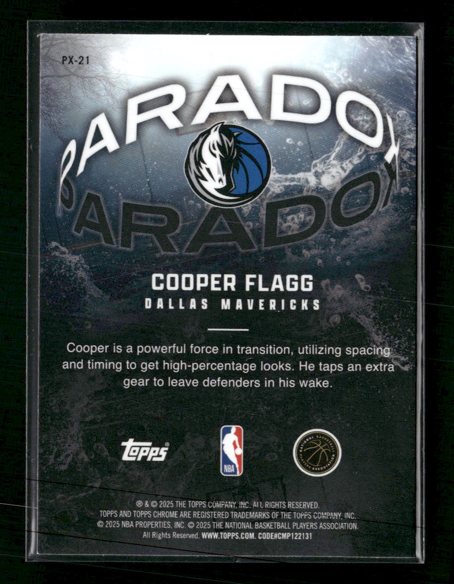 2025-26 Topps Chrome Paradox Cooper Flagg #PX-21