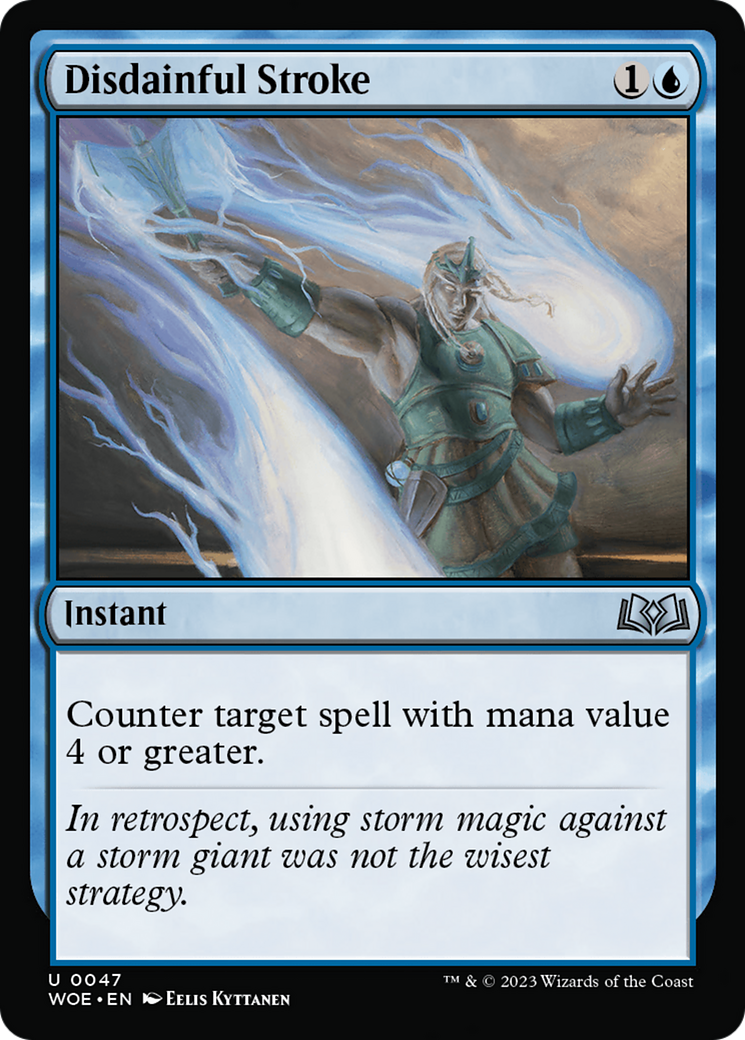 Disdainful Stroke (WOE-047) - Wilds of Eldraine Foil