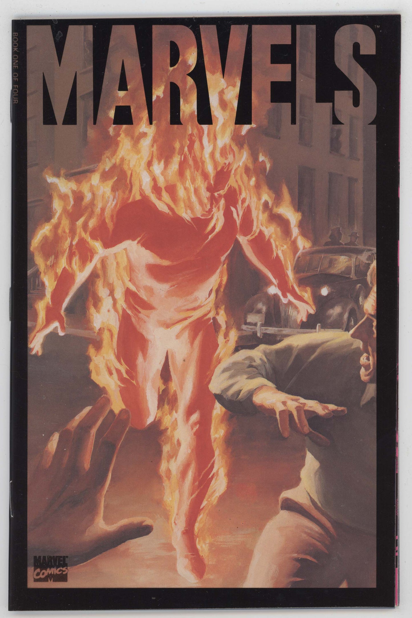 Marvels 1 Marvel 1994 NM- 9.2 Alex Ross Kurt Busiek Acetate Human Torch