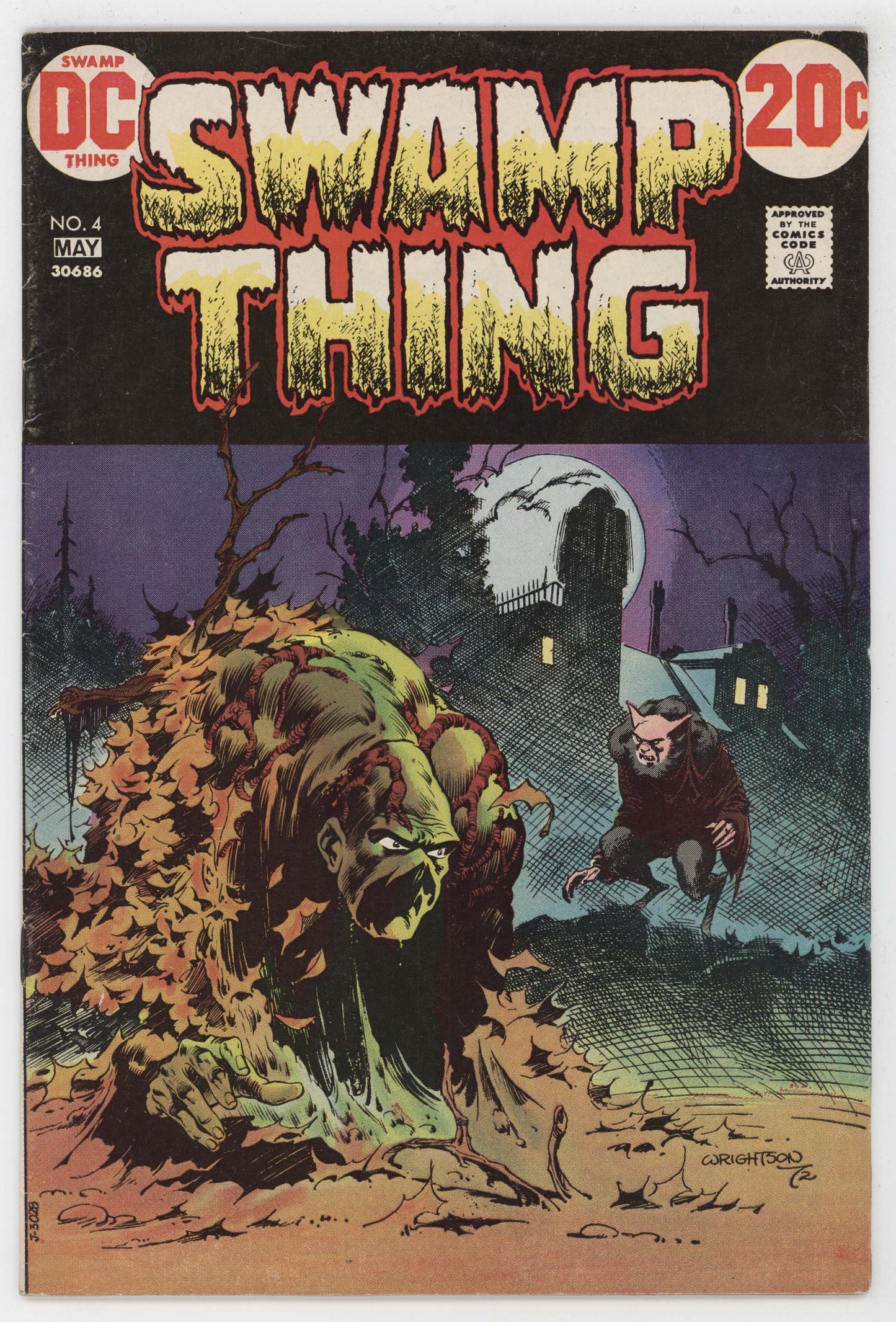 Swamp Thing 4 DC 1973 FN VF Bernie Wrightson Len Wein