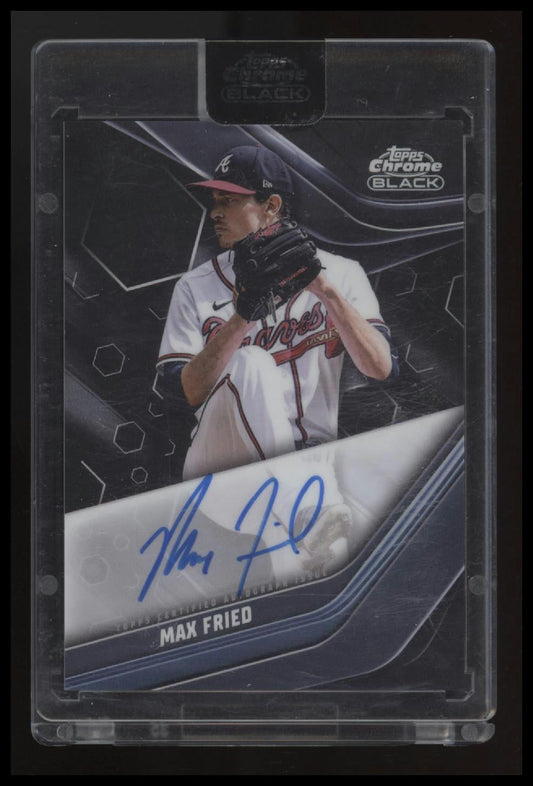 2023 Topps Chrome Black Autographs Max Fried Auto #CBA-MF