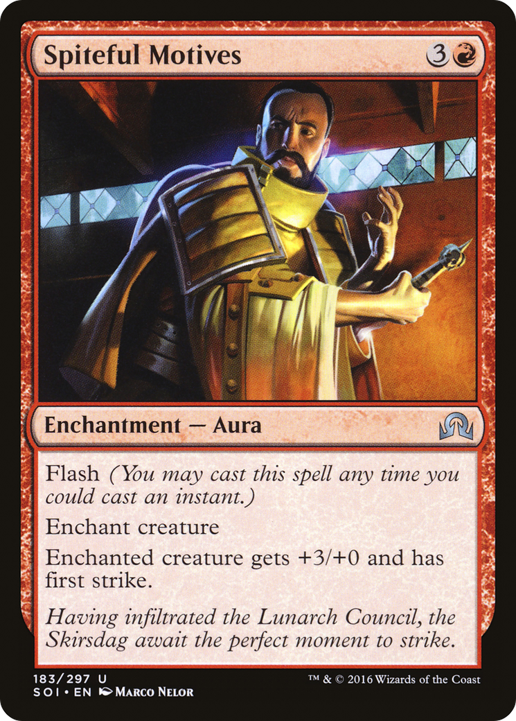 Spiteful Motives (SOI-183) - Shadows over Innistrad Foil
