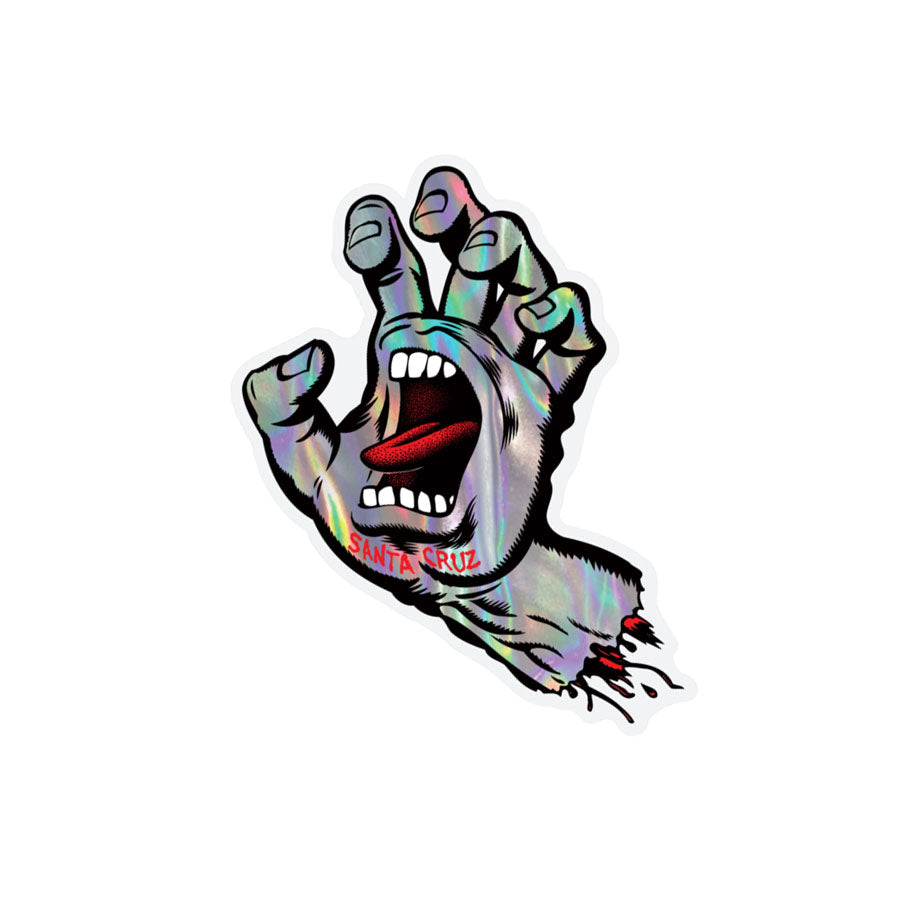 Santa Cruz Screaming Metallic Hand 6" Sticker