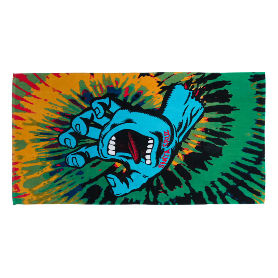 Santa Cruz Screaming Hand 32 1/2" X 64" Beach Towel