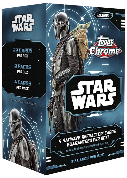2026 Topps Chrome Star Wars Trading Cards Value Box (09/30/2026)