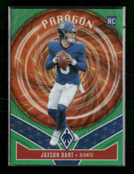 2025 Panini Phoenix Paragon Green Prizm Jaxson Dart #/99 #4