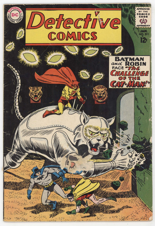 Batman Detective Comics 311 DC 1963 GD Dick Dillin Robin Batwoman 1st Cat-Man