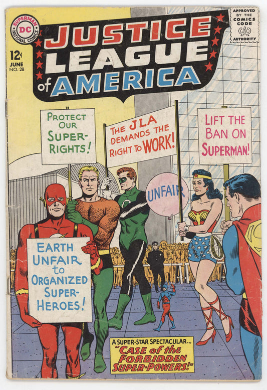 Justice League Of America 28 DC 1964 VG Green Lantern Batman Flash Superman