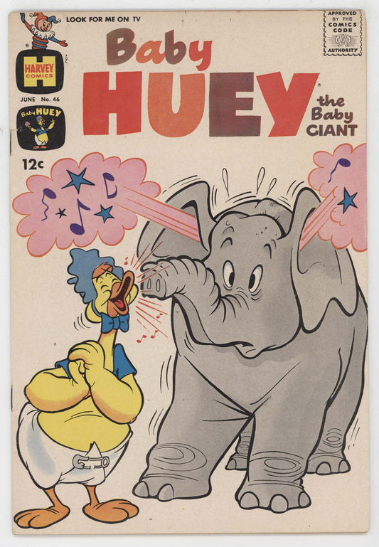 Baby Huey The Baby Giant 46 Harvey 1962 VG Elephant