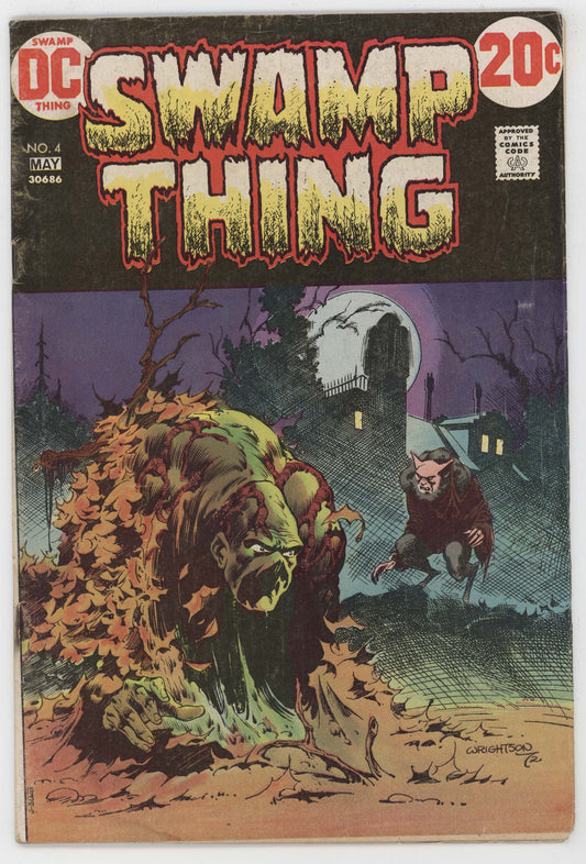 Swamp Thing 4 DC 1973 VG Bernie Wrightson Len Wein