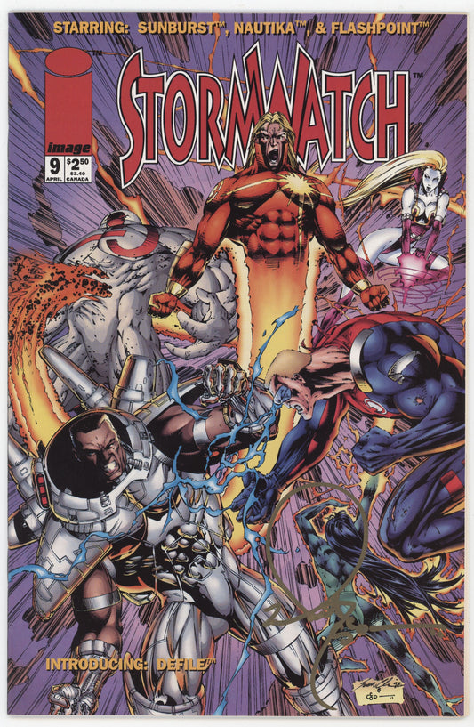 Stormwatch 9 Image 1994 NM- 9.2 Signed Trevor Scott