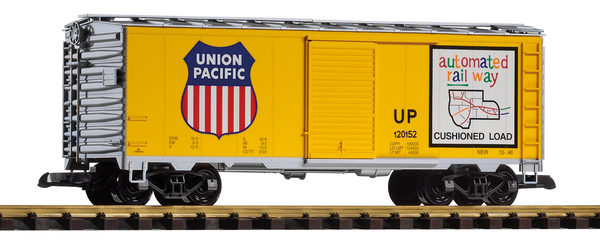 Piko 38831 G Scale UP Steel Boxcar 120152 Yellow - Golden Apple Comics