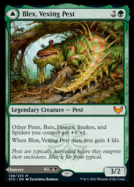 Blex, Vexing Pest // Search for Blex (STX-148) - Strixhaven: School of Mages Foil