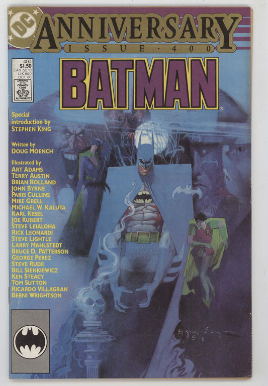 Batman 400 DC 1986 FN Stephen King Bill Sienkiewicz Joker Catwoman Robin