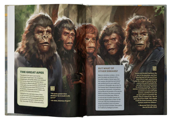 Planet of the Apes RPG: Core Rulebook (Hardcover) - Golden Apple Comics