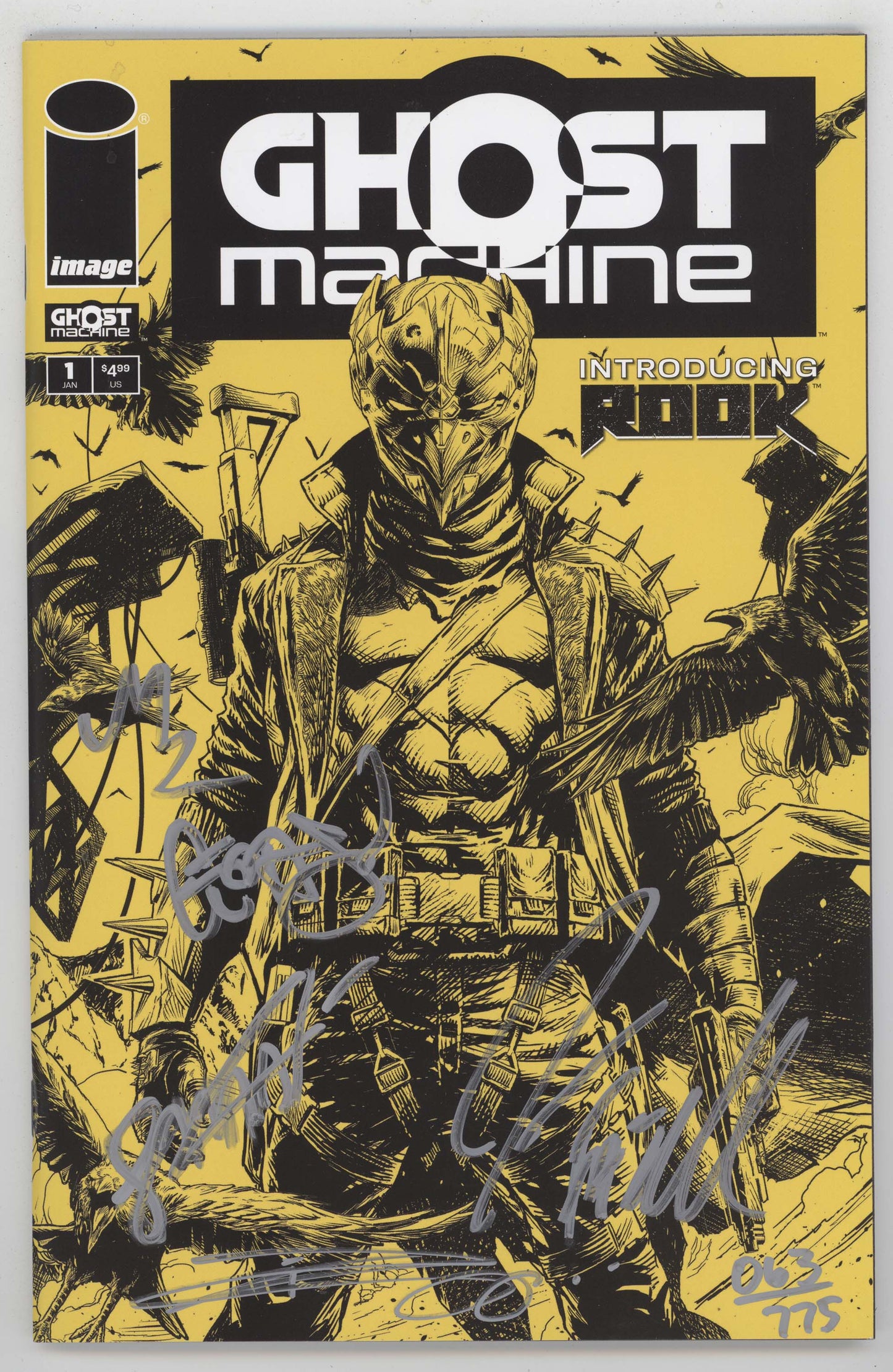 Ghost Machine 1 Image 2024 1:100 Signed 5x Geoff Johns Jason Fabok Danny Miki