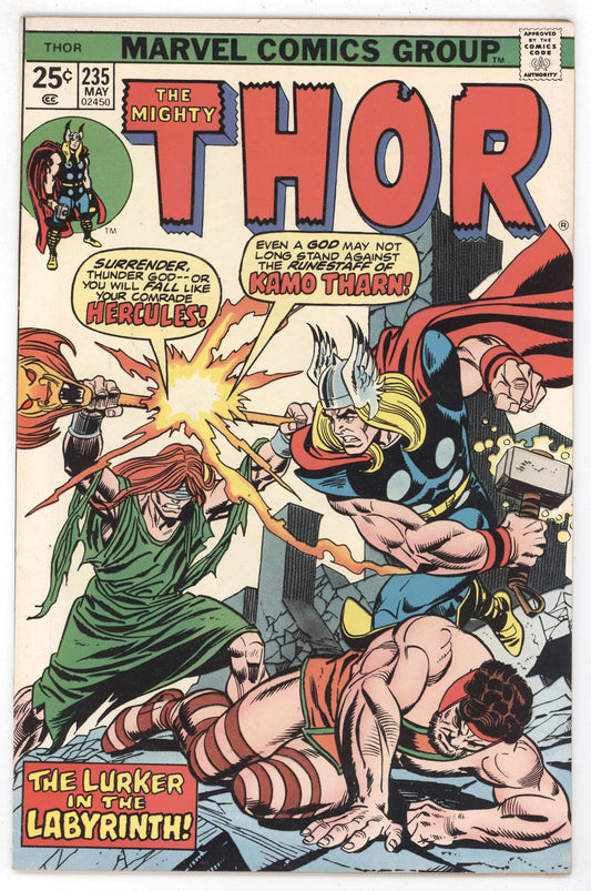 Mighty Thor 235 Marvel 1975 FN Hercules Gil Kane Gerry Conway