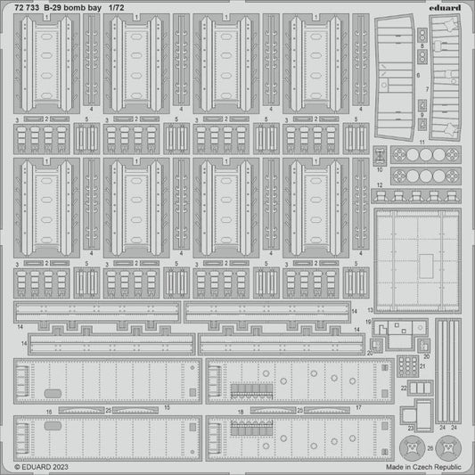 Eduard 72733 1/72 Aircraft- B29 Bomb Bay for ACY & Hobby 2000
