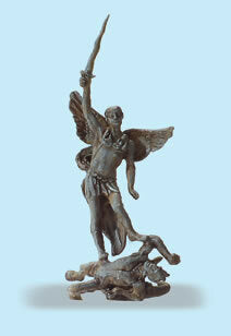 Preiser 29100 HO Scale Statue -- Archangel Michael - Golden Apple Comics