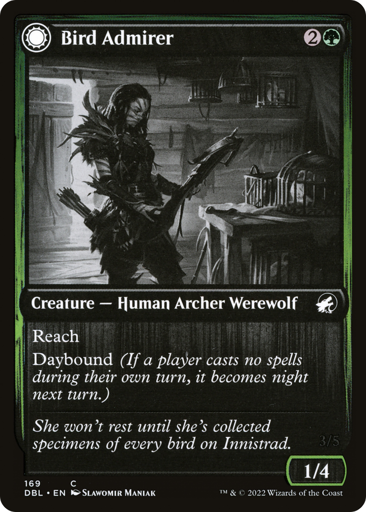 Bird Admirer // Wing Shredder (DBL-169) - Innistrad: Double Feature: (Double Faced Transform) Foil