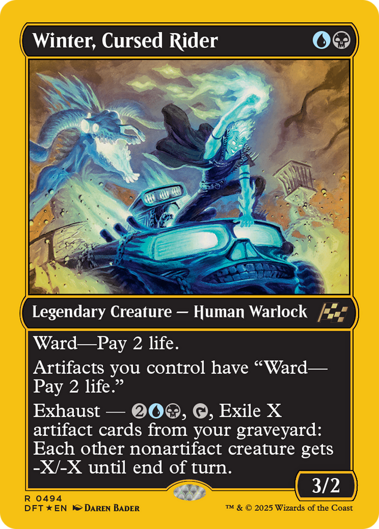 Winter, Cursed Rider (DFT-494) - Aetherdrift Foil