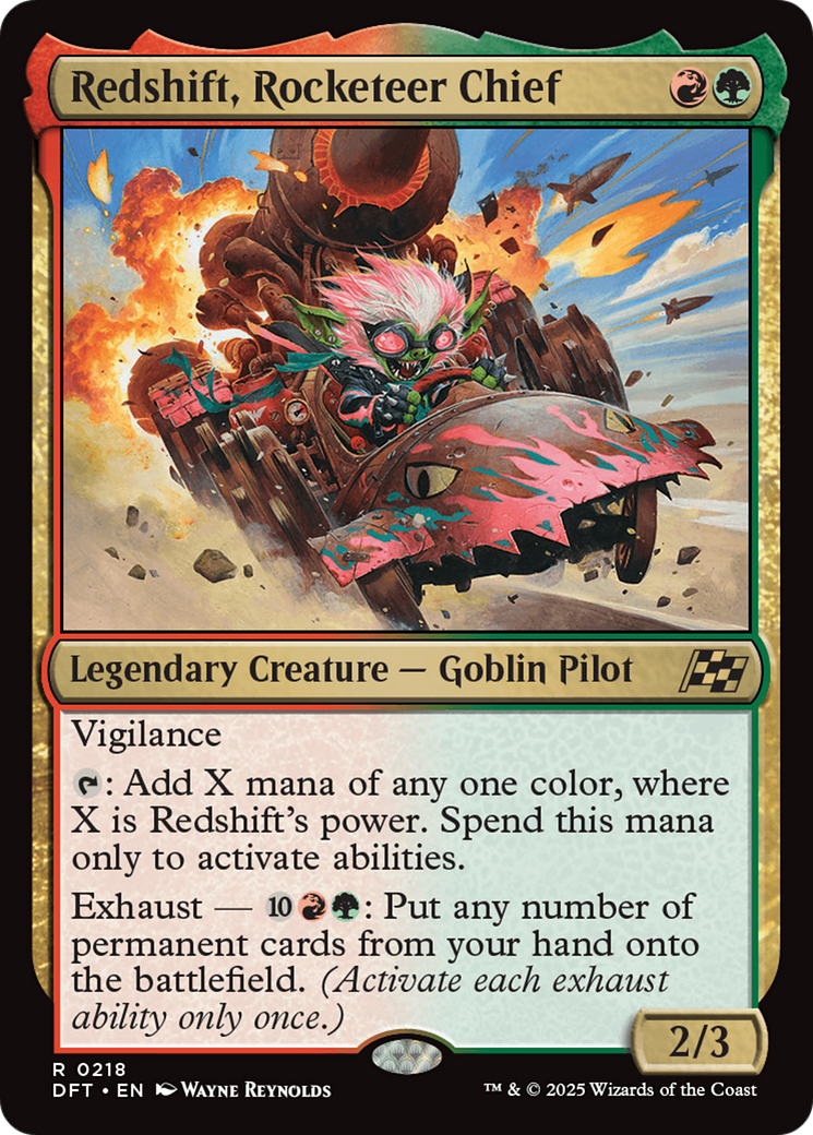Redshift, Rocketeer Chief (DFT-218) - Aetherdrift Foil