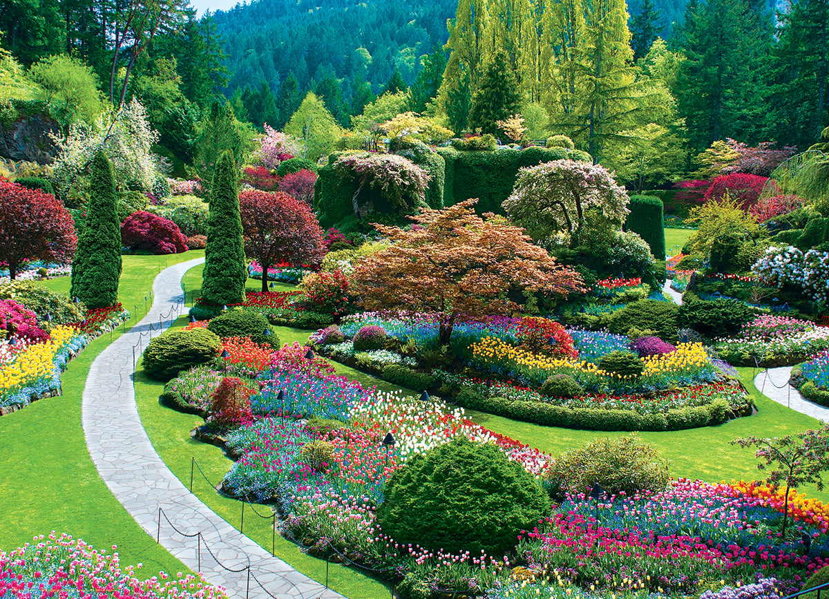 Puzzle: Scenic Photography - The Butchart Gardens Sunken Garden