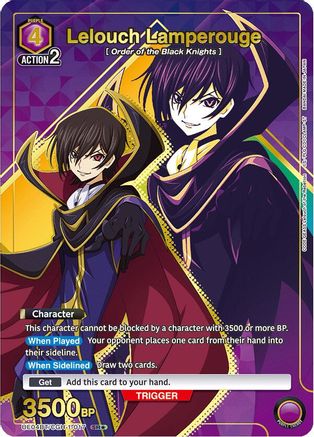 Lelouch Lamperouge (017) (SR*) (UE04BT/CGH-1-017) - UE04BT CODE GEASS Lelouch of the Rebellion Foil