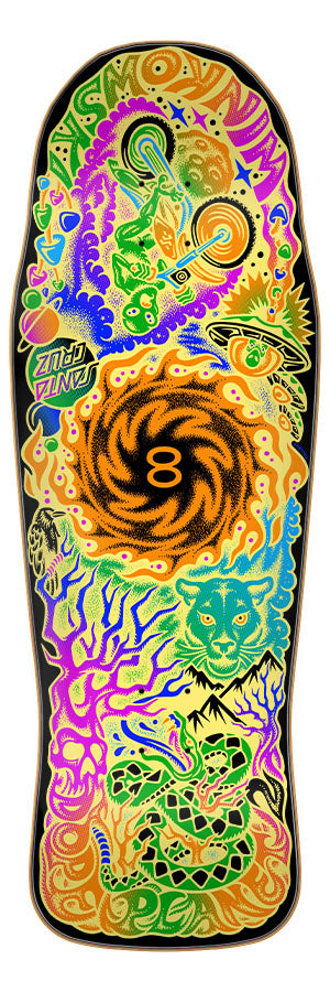 Santa Cruz Erick Winkowski Dope Planet Two Shaped Skateboard Deck