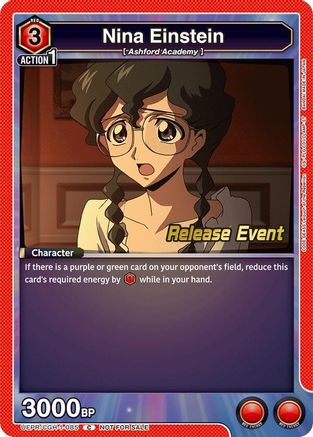 Nina Einstein (UEPR/CGH-1-085) - UE04BT CODE GEASS Lelouch of the Rebellion Release Event Cards