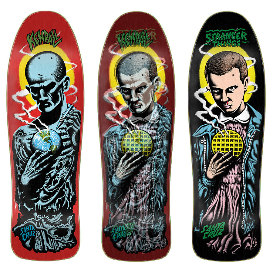 Santa Cruz x Stranger Things Kendall Eleven Skateboard Deck