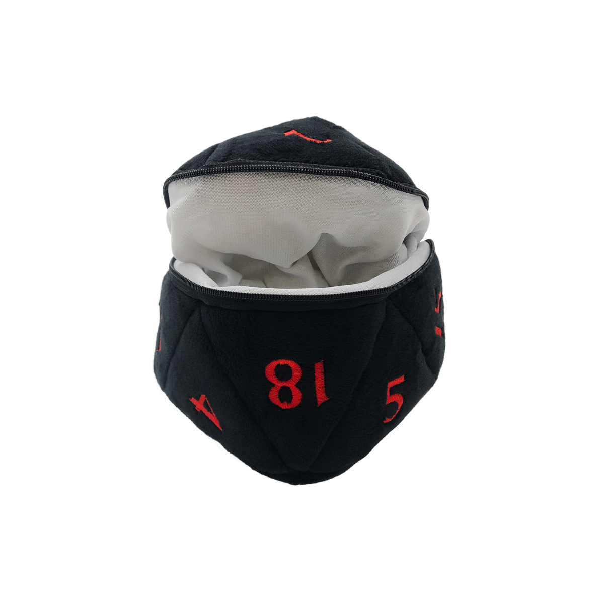 Ultra PRO: Dice Bag - Plush D20 (Dungeons & Dragons / Black & Red)