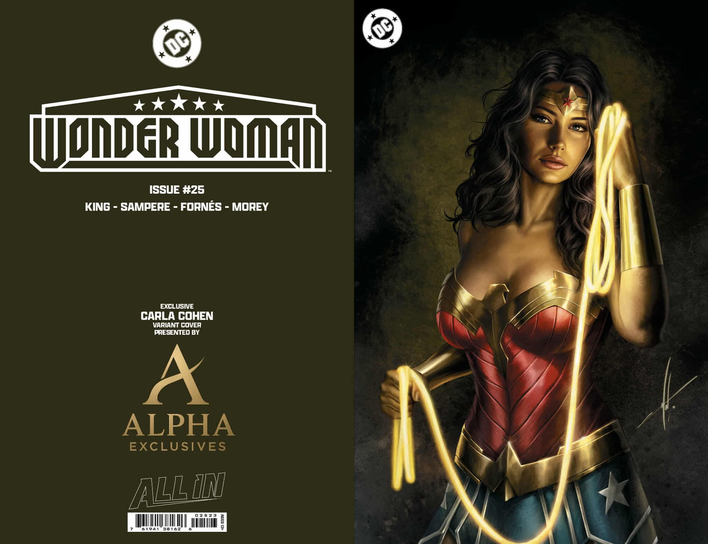 NYCC FOIL WONDER WOMAN #25 Carla Cohen exclusive 1st appearance of THE MATRIARCH FOIL