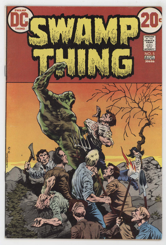 Swamp Thing 5 DC 1973 FN VF Bernie Wrightson Len Wein