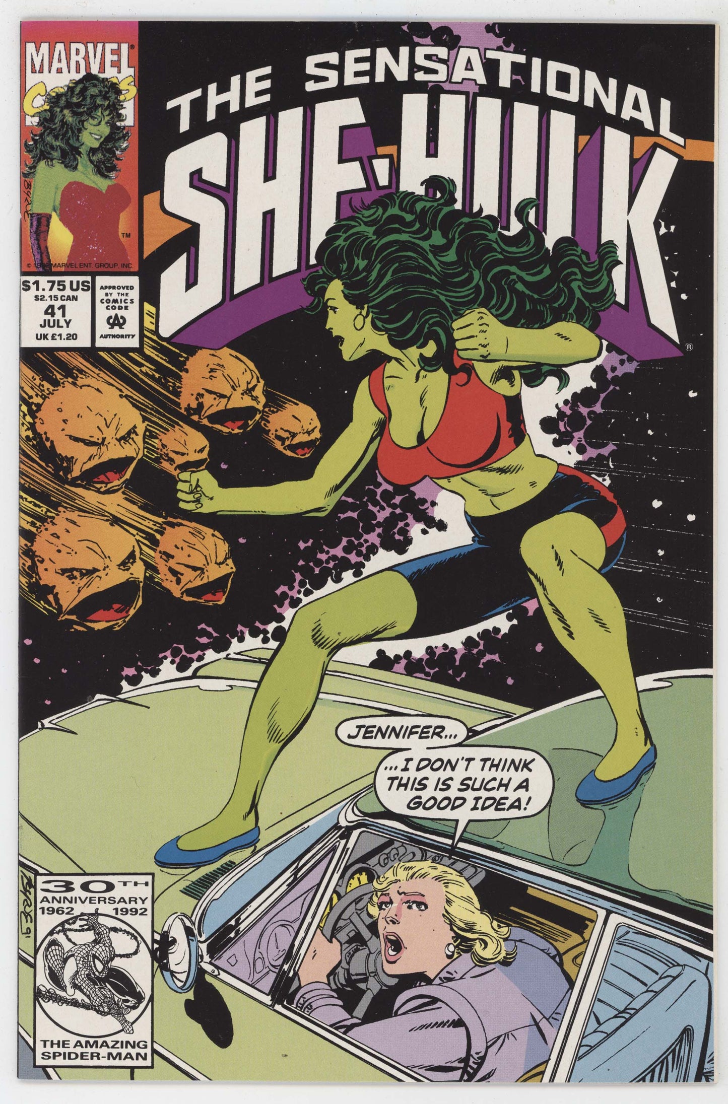 Sensational She-Hulk 41 Marvel 1992 NM GGA John Byrne