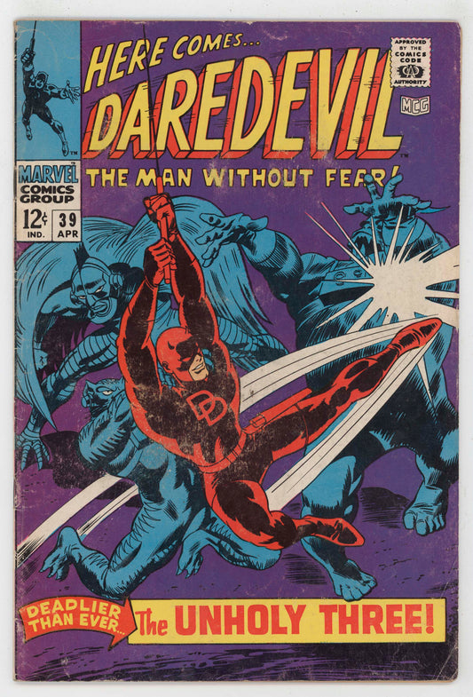 Daredevil 39 Marvel 1968 VG Stan Lee Gene Colan 1st Exterminator