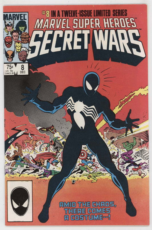 Marvel Super Heroes Secret Wars 8 1984 VF NM 1st Black Costume Venom Symbiote