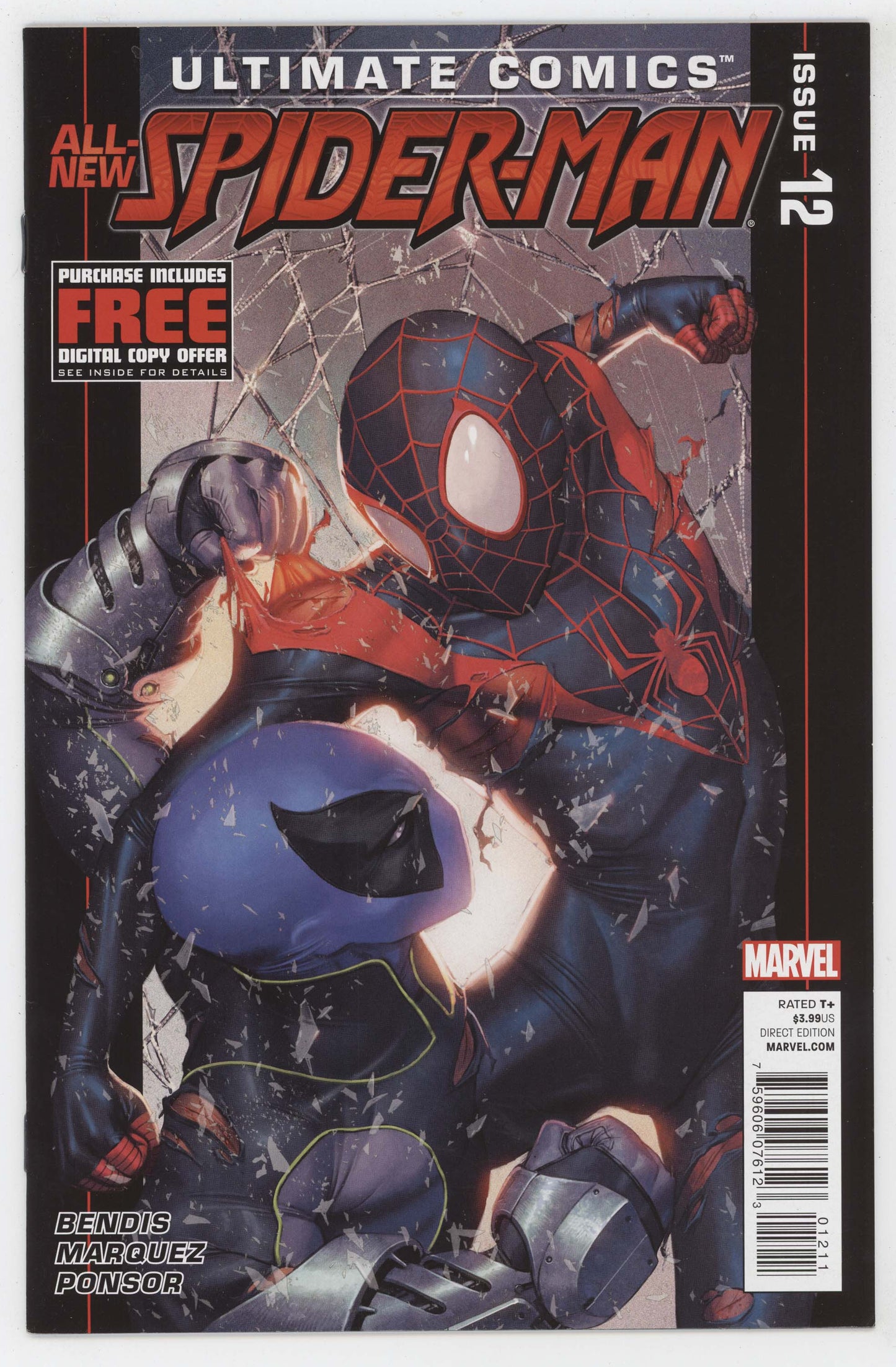 Ultimate Comics All New Spider-Man 12 Marvel 2012 NM Kaare Andrews Miles Morales