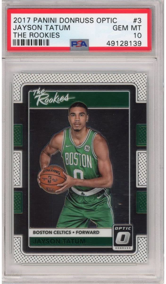 Graded 2017-18 Panini Donruss Optic Jayson Tatum #3 The Rookies RC Basketball Card PSA 10 Gem Mint - Golden Apple Comics