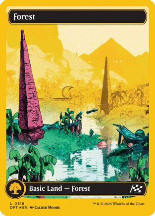 Forest (DFT-516) - Aetherdrift: (Full Art) Foil