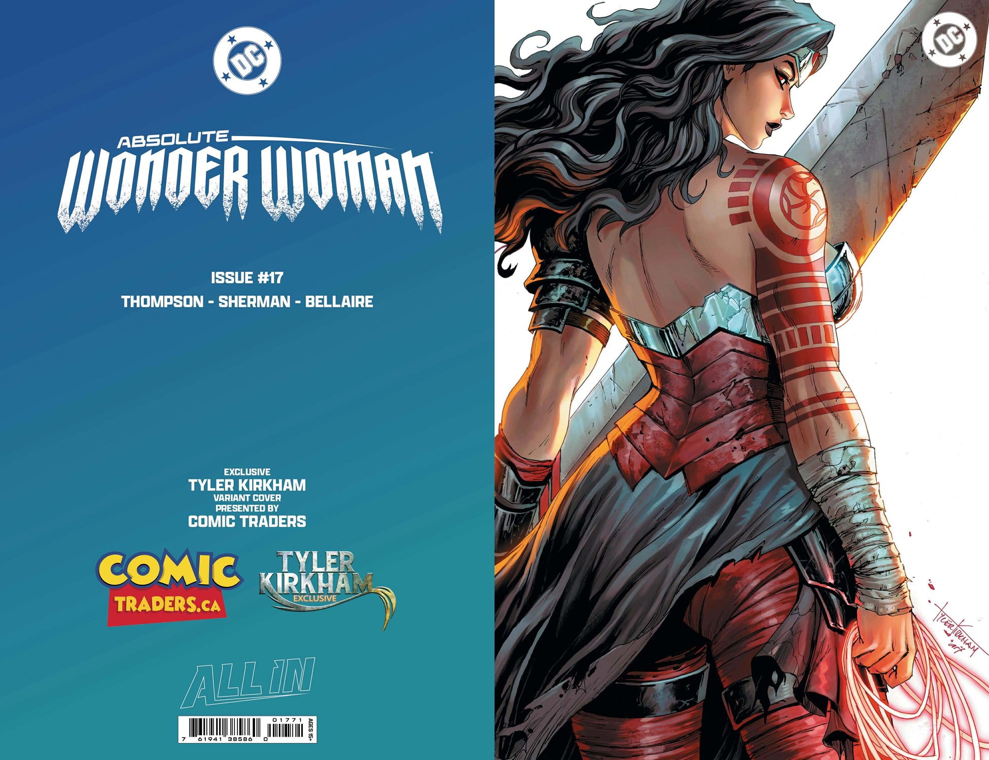 [FOIL] ABSOLUTE WONDER WOMAN #17 TYLER KIRKHAM EXCLUSIVE VIRGIN VAR (02/25/2026) - Golden Apple Comics
