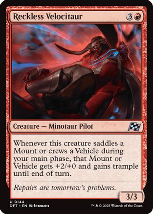 Reckless Velocitaur (DFT-144) - Aetherdrift