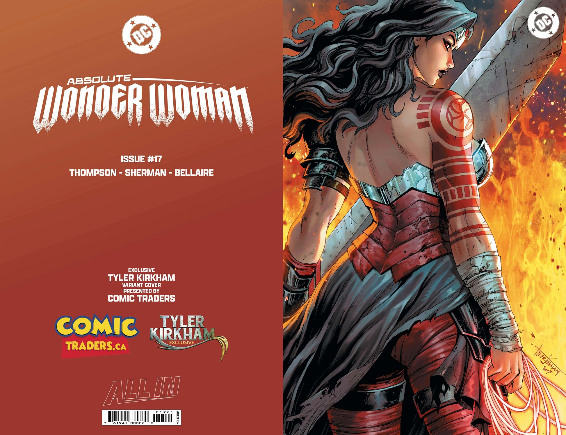ABSOLUTE WONDER WOMAN #17 TYLER KIRKHAM EXCLUSIVE VIRGIN VAR (02/25/2026) - Golden Apple Comics