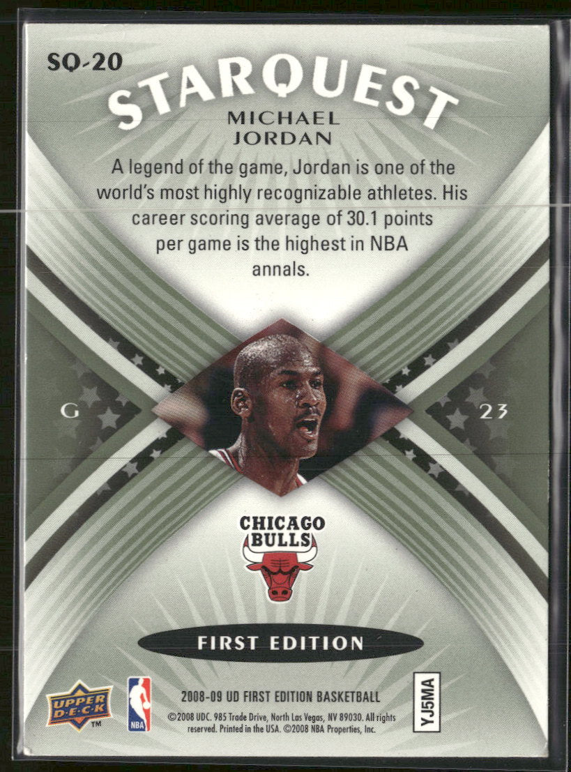 2008-09 Upper Deck First Edition StarQuest Green Michael Jordan #SQ-20