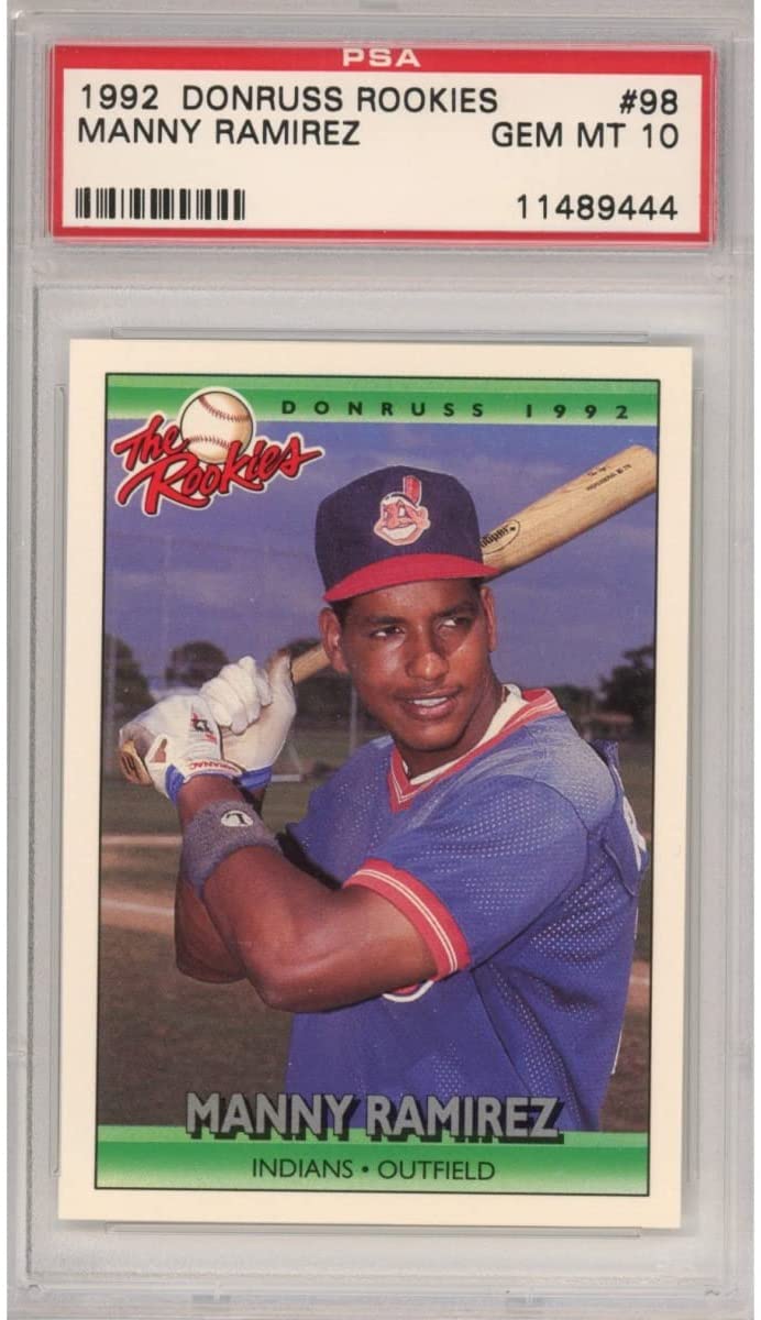 Graded 1992 Donruss Manny Ramirez #98 Rookie RC Baseball Card PSA 10 Gem Mint