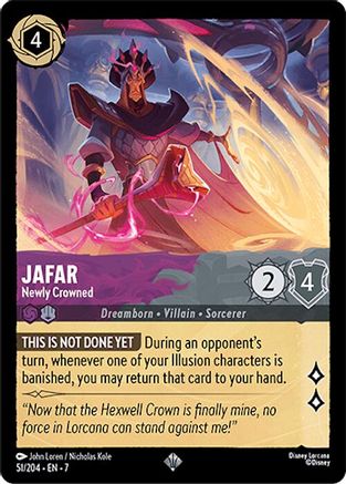 Jafar - Newly Crowned (51/204) - Archazias Island Cold Foil